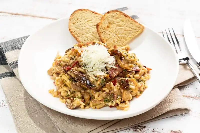 Risotto Speck y Porcini